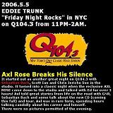 2006.5.5　Q104.3 エディ・トランクのラジオ出演 録音